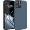 Husa iPhone 15 Pro Max, Silicon Catifelat cu Interior Microfibra, Grey